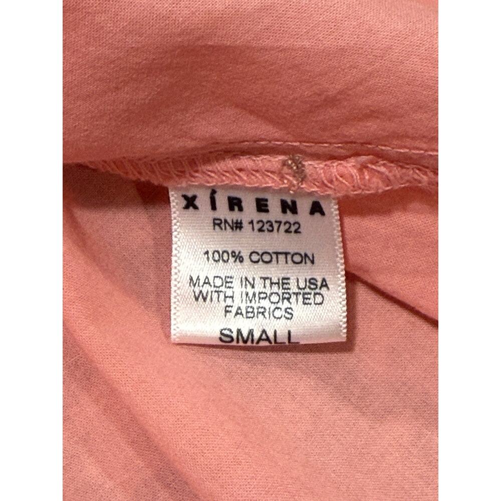 NWT $285 Xirena Dixie Dress Button Front Size Small Hot Coral 100% Cotton - Picture 8 of 8